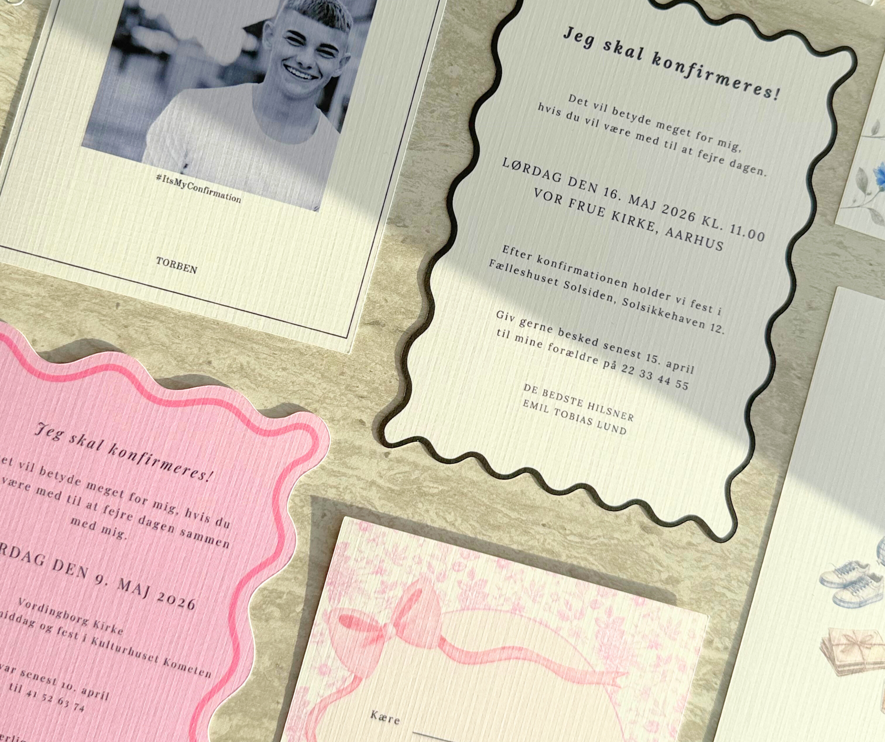 Konfirmation - invitationer