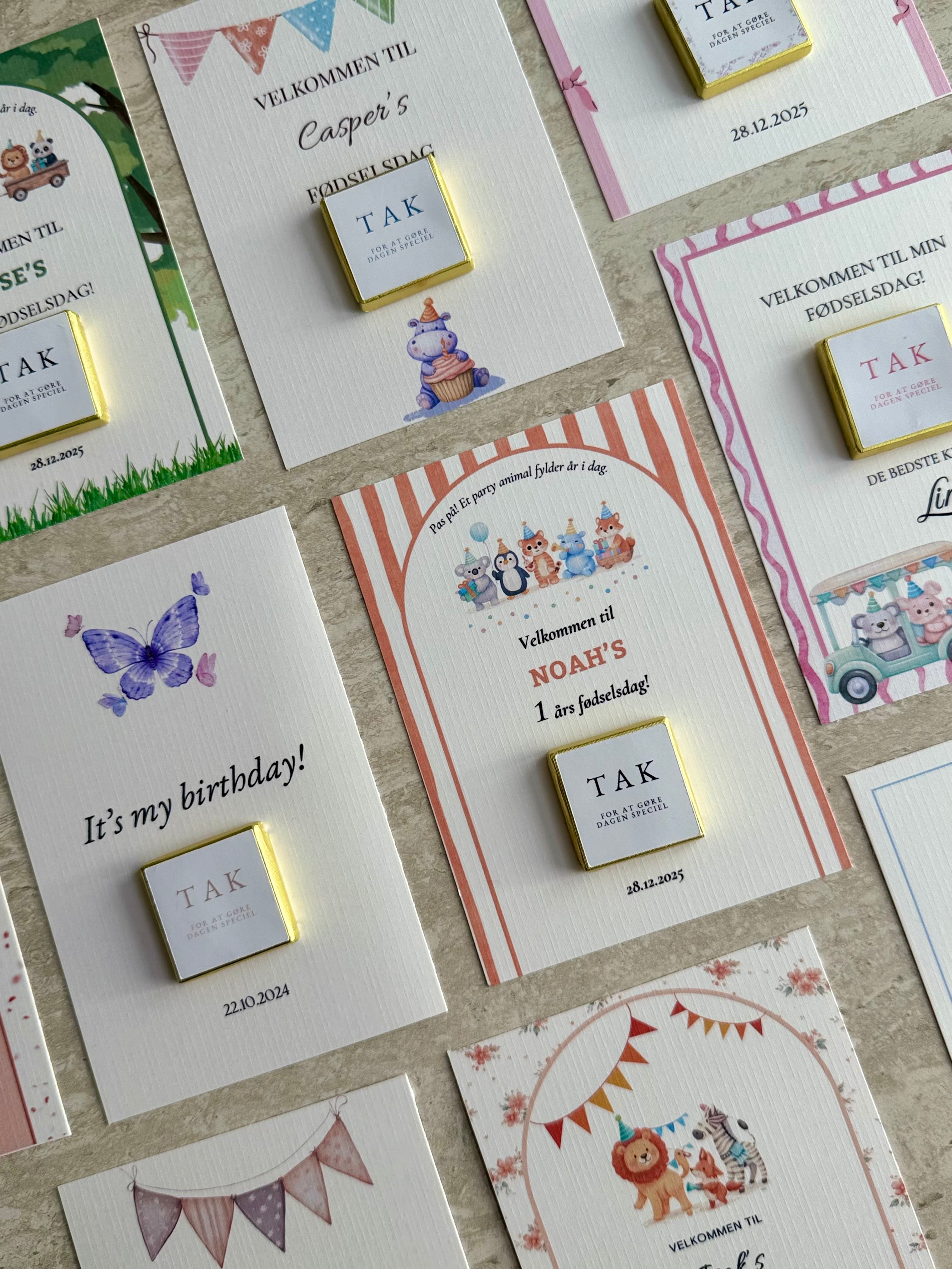 Fødselsdag - Velkomstskort