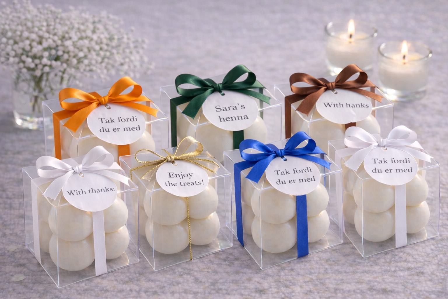 Favors & Tilbehør - gæstegaver