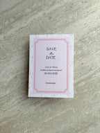 Save the date - Belleframe  Rose Pink