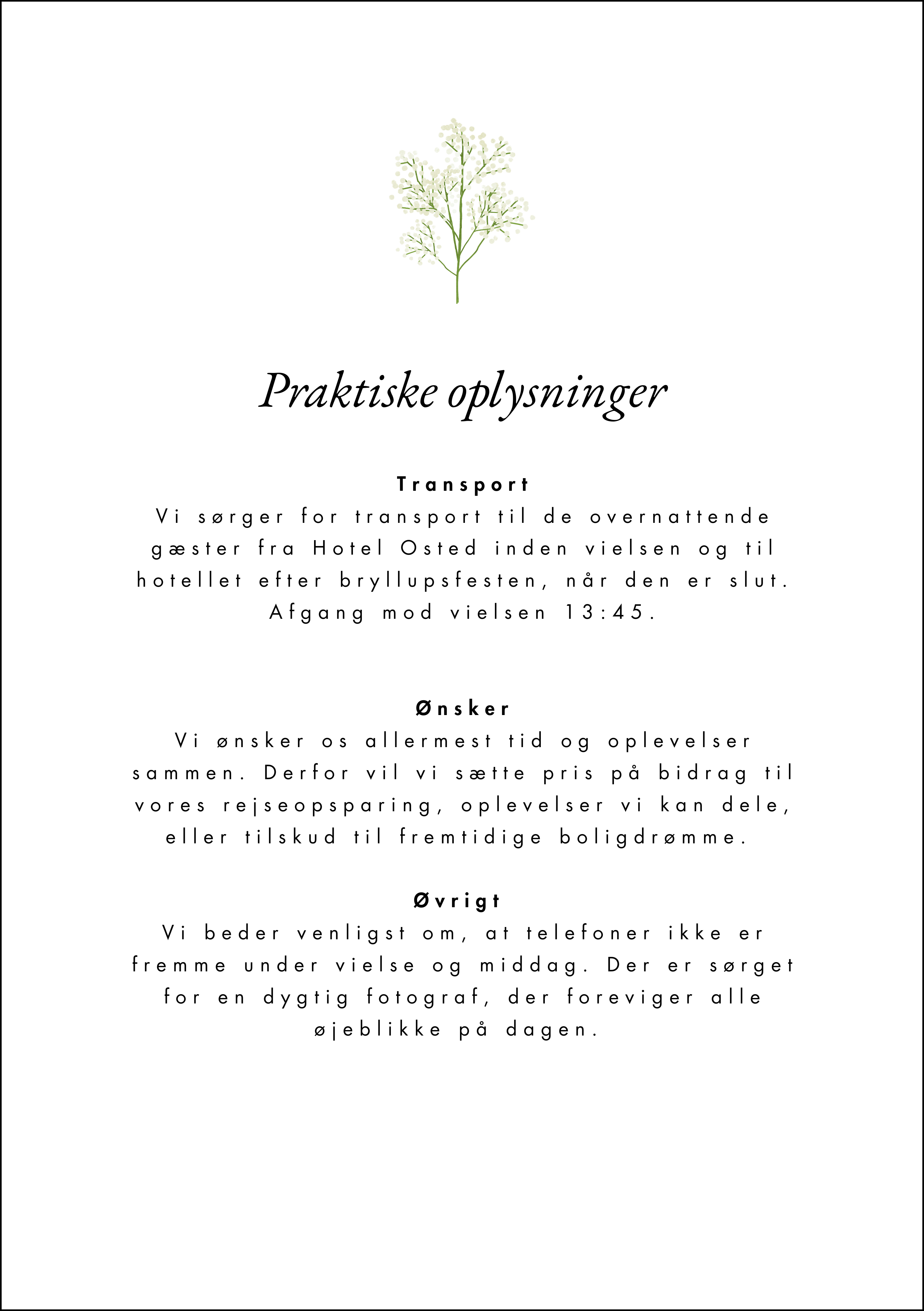 Praktiske oplysninger v5