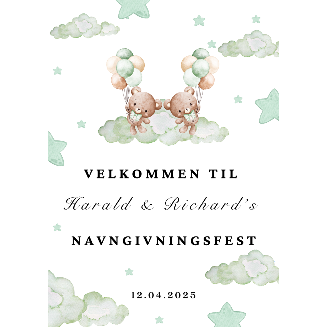 Twin Bears   - velkomstskilt