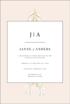 Bryllupsinvitation - Champagne Moments Beige