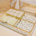 Gold chocolate box