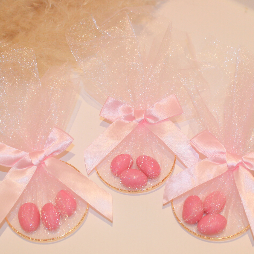 Baby pink favor bag