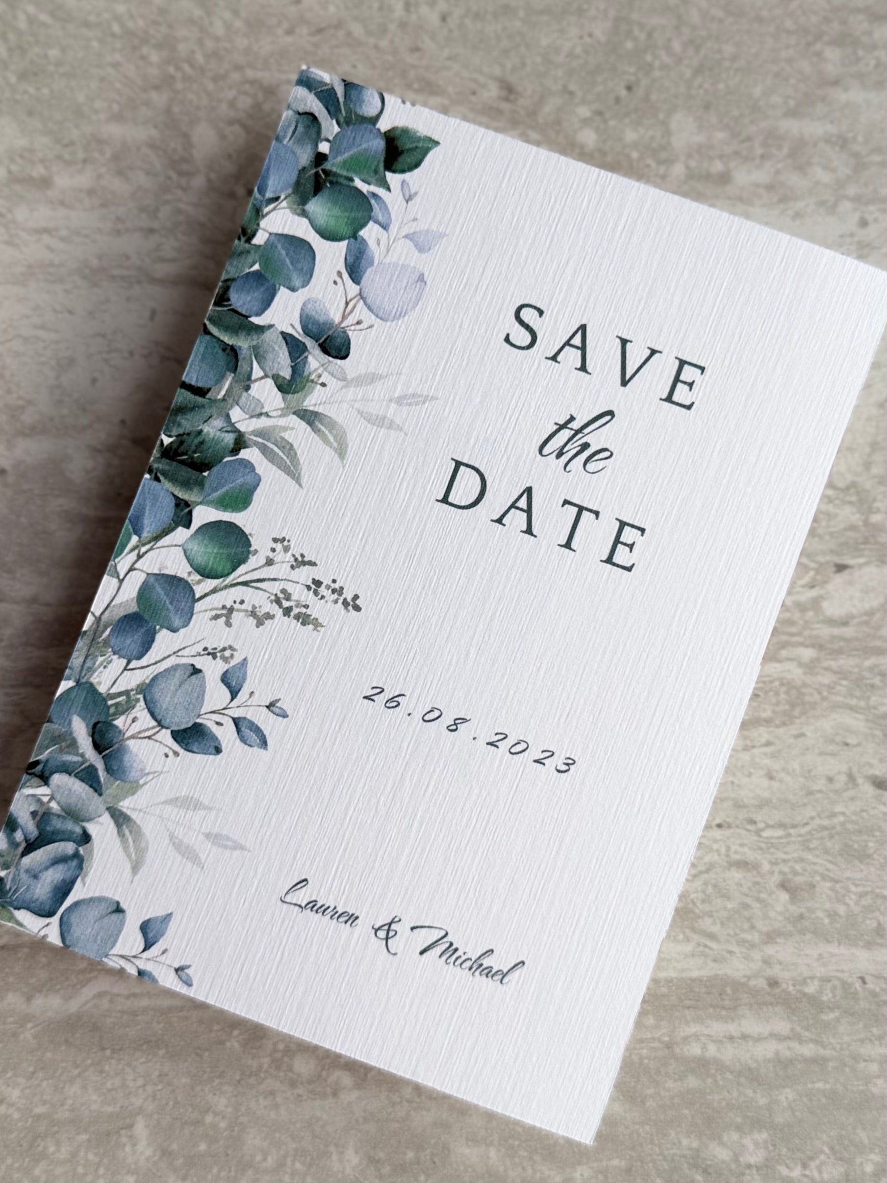 Save the date - Eucalyptus Collection
