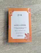 Bryllupsinvitation - Orange Blossom