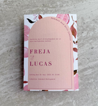 Bryllupsinvitation - Lemon Love Pink