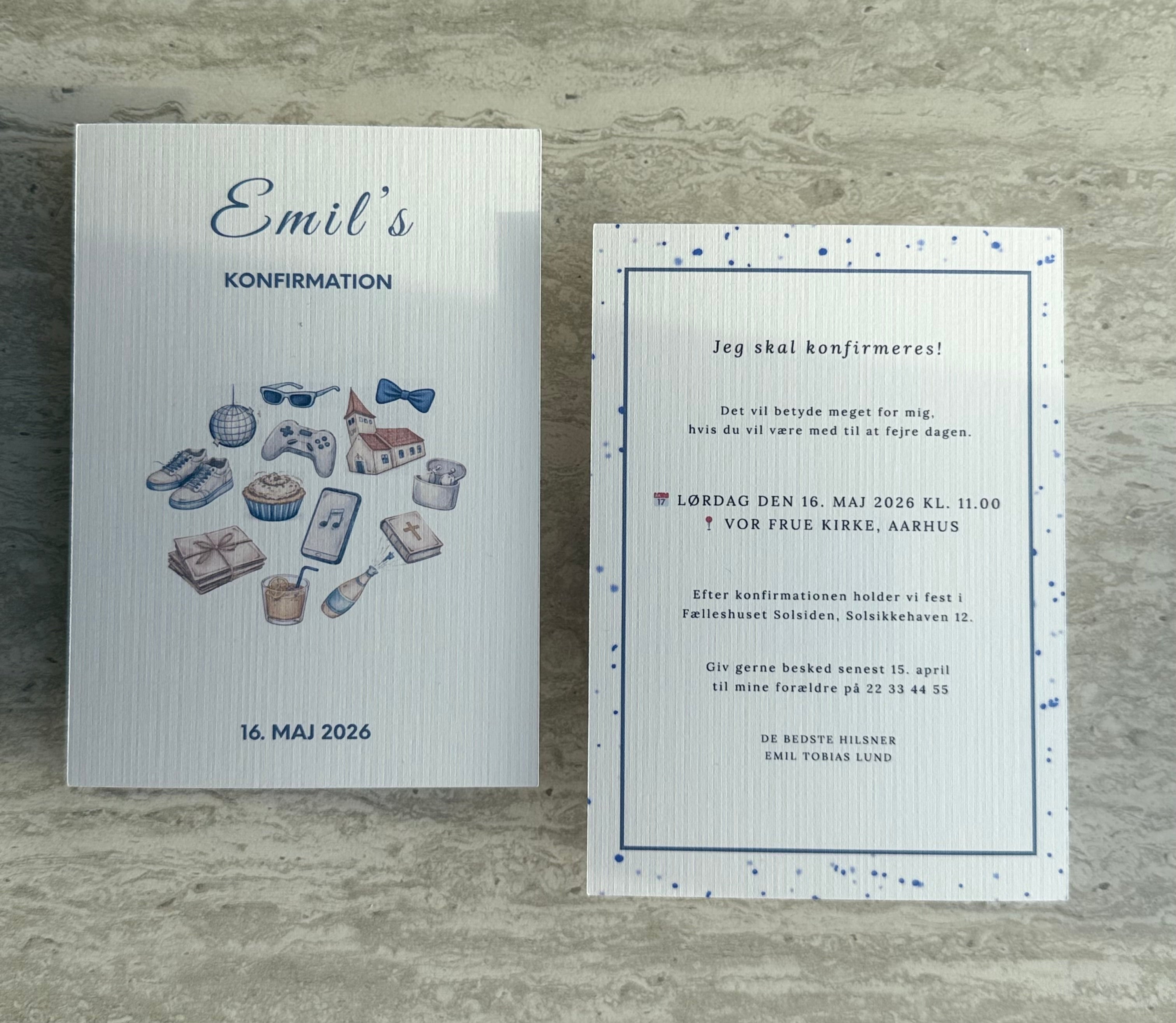 Konfirmationsinvitation - Dotti