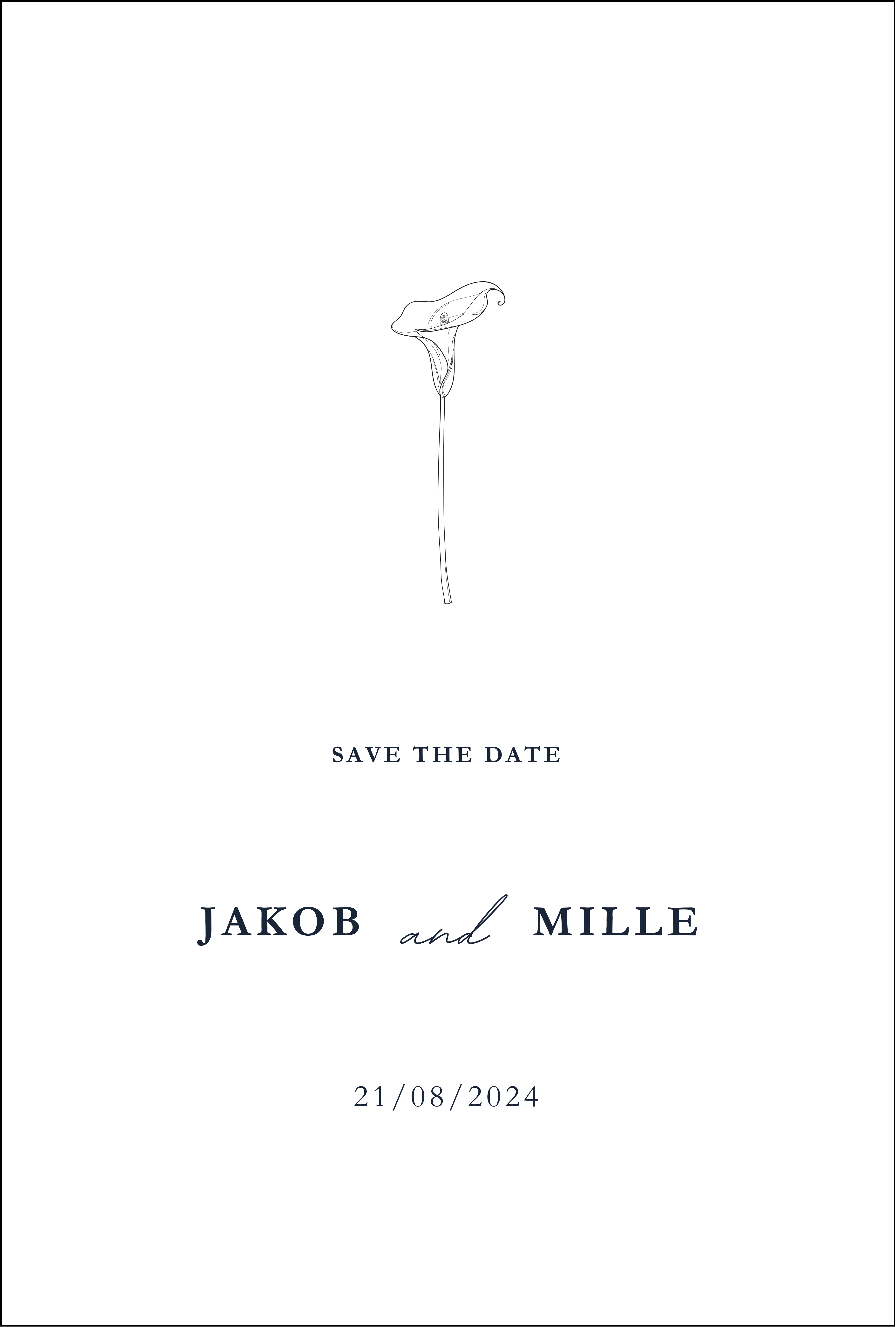 Save the date - Linea Calle Lilje