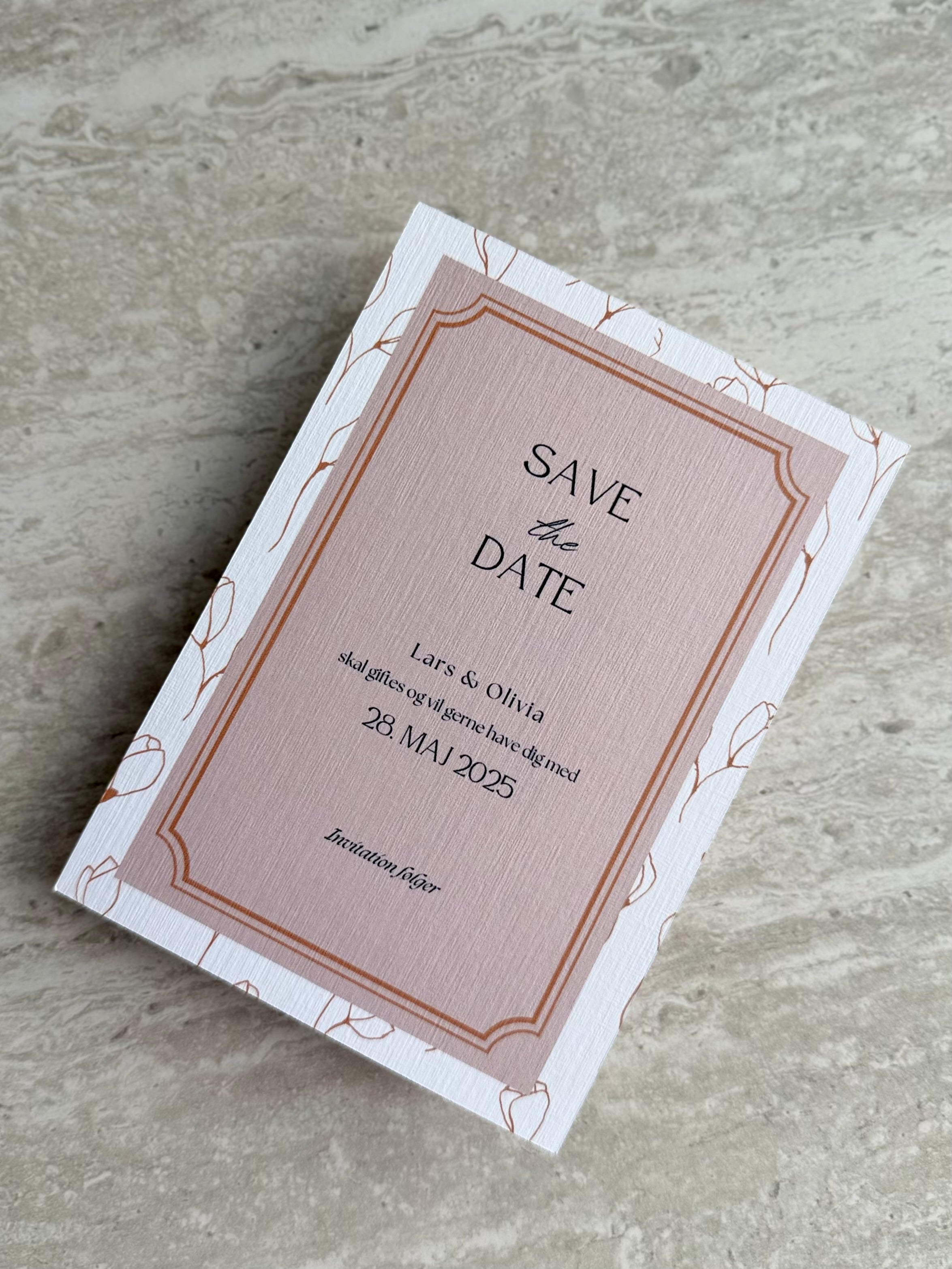 Save the date - Belleframe Rose Beige