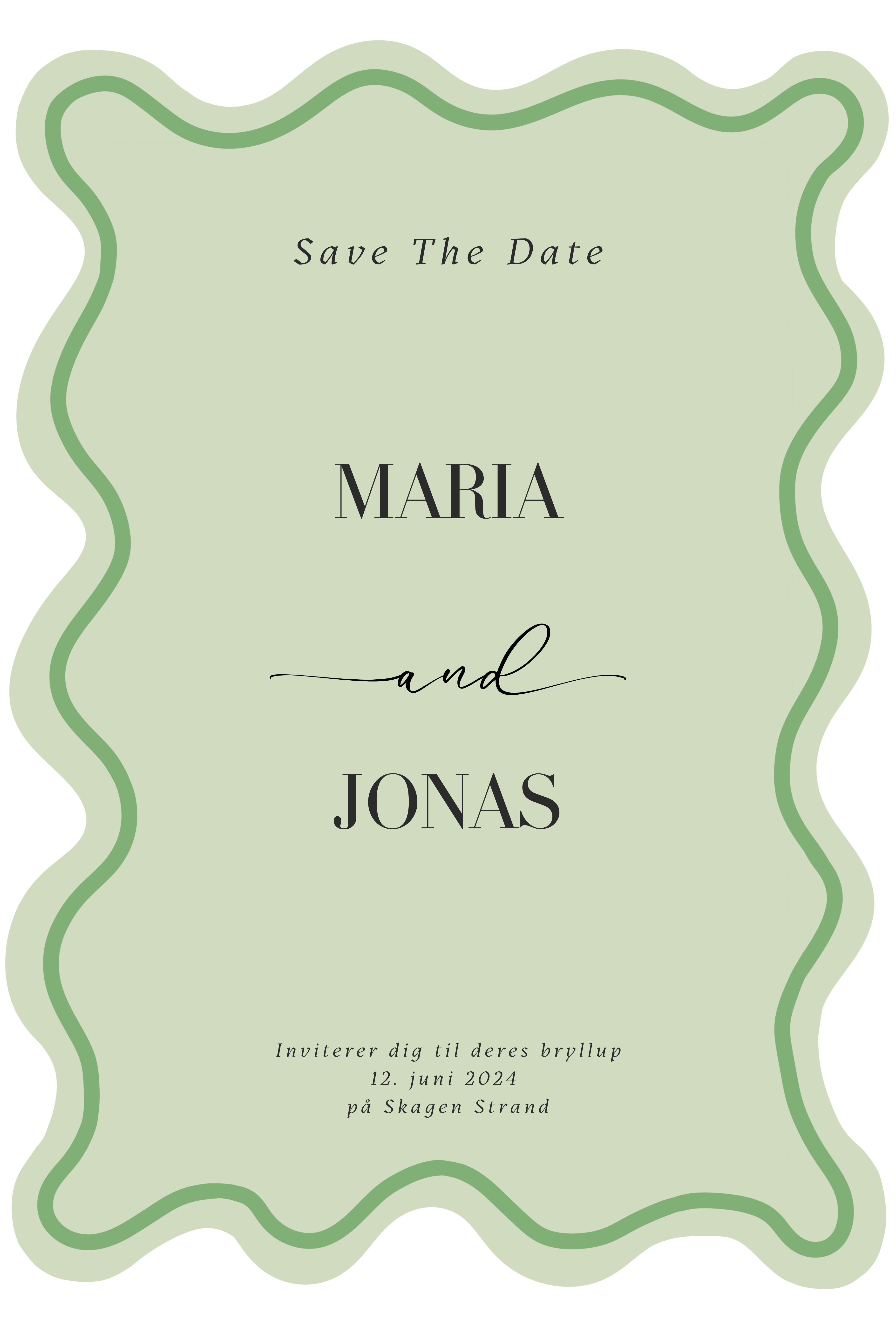 Save the date - Breeze Collection Green
