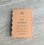 Bryllupsinvitation - Wavy Cheers Orange