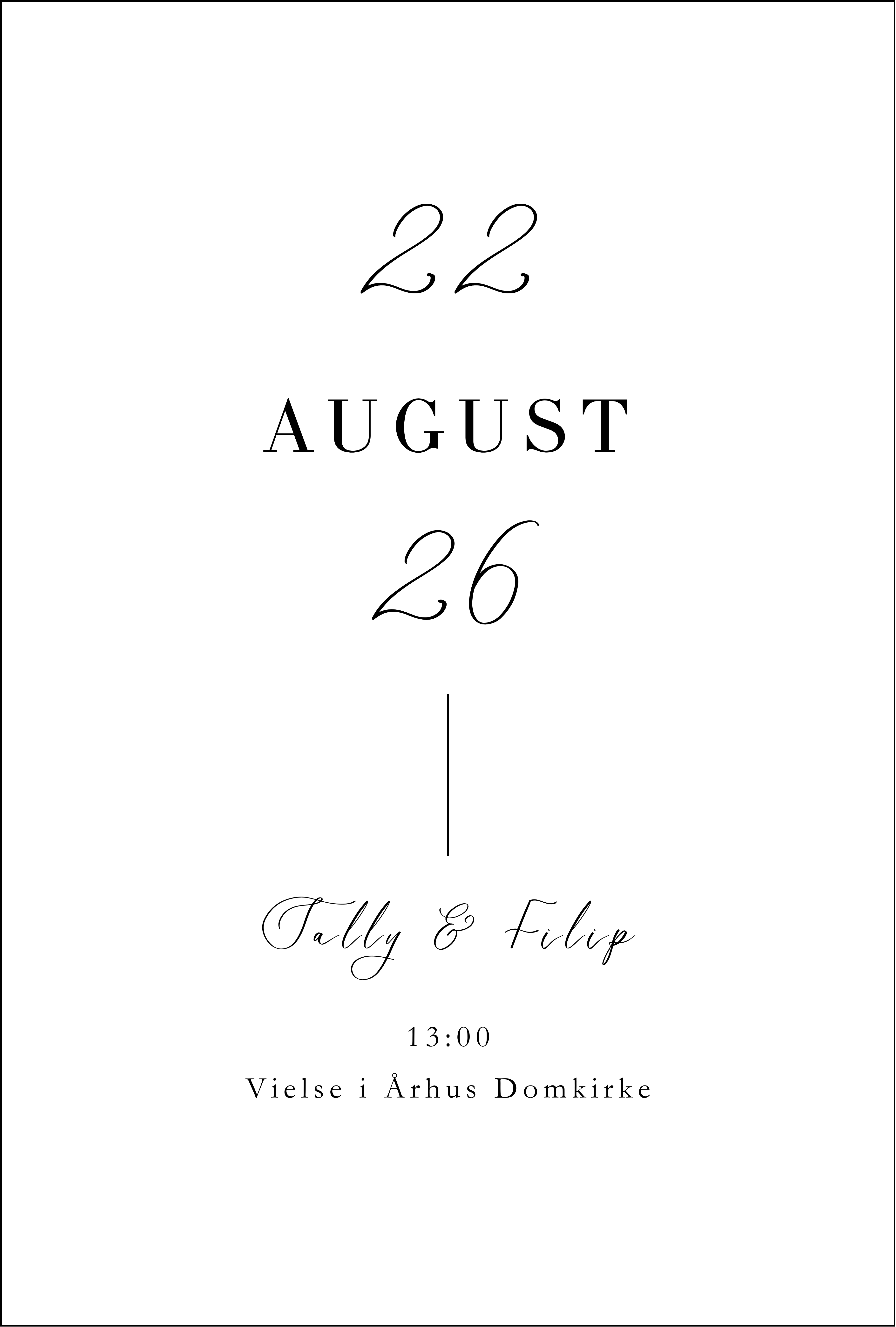 Save the date - Sally & Filip