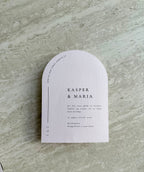 Bryllupsinvitation - Soft Bow