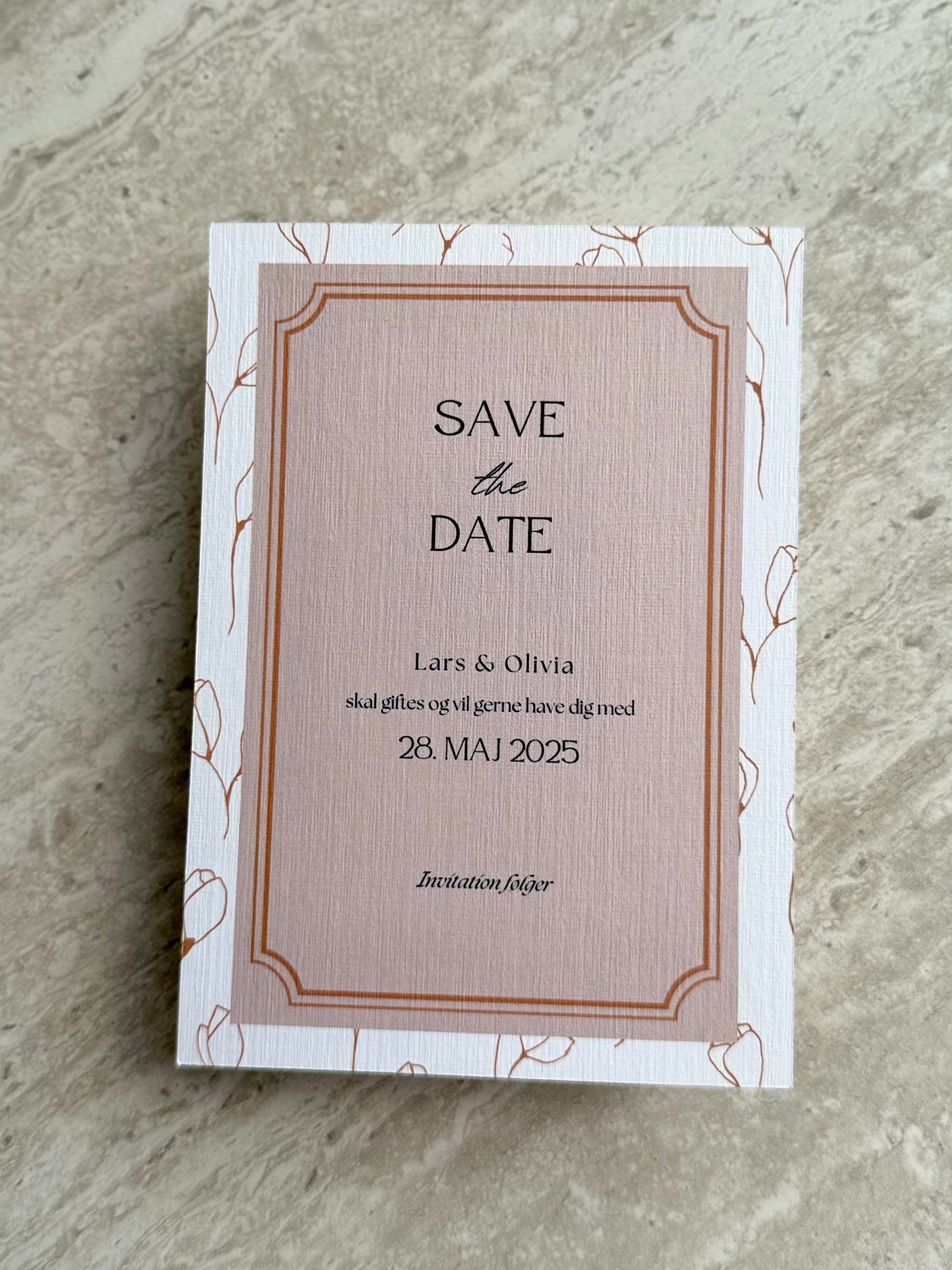 Save the date - Belleframe Rose Beige