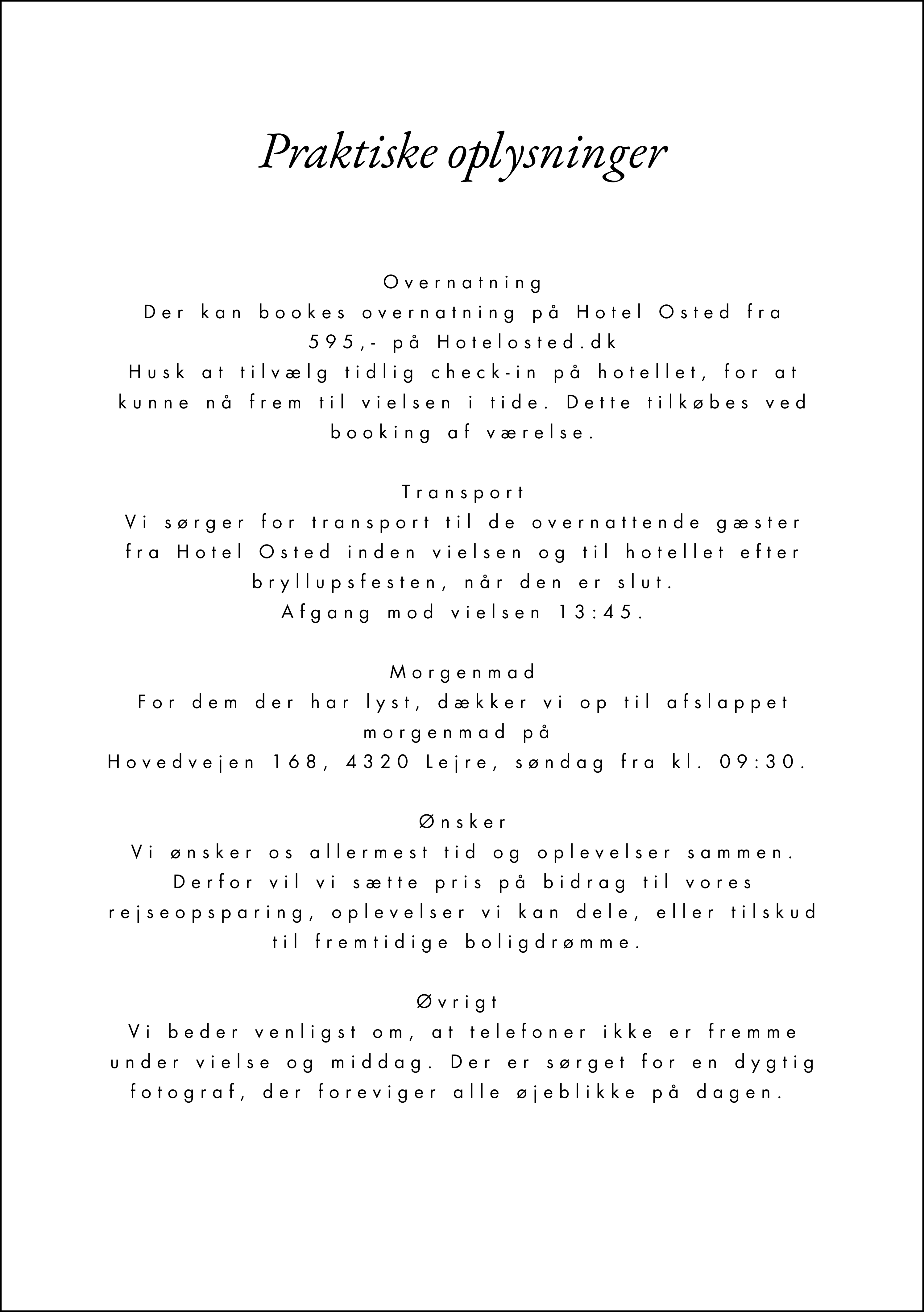 Praktiske oplysninger v2