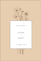 Save the date - Botanica Collection Beige