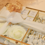 Gold chocolate box