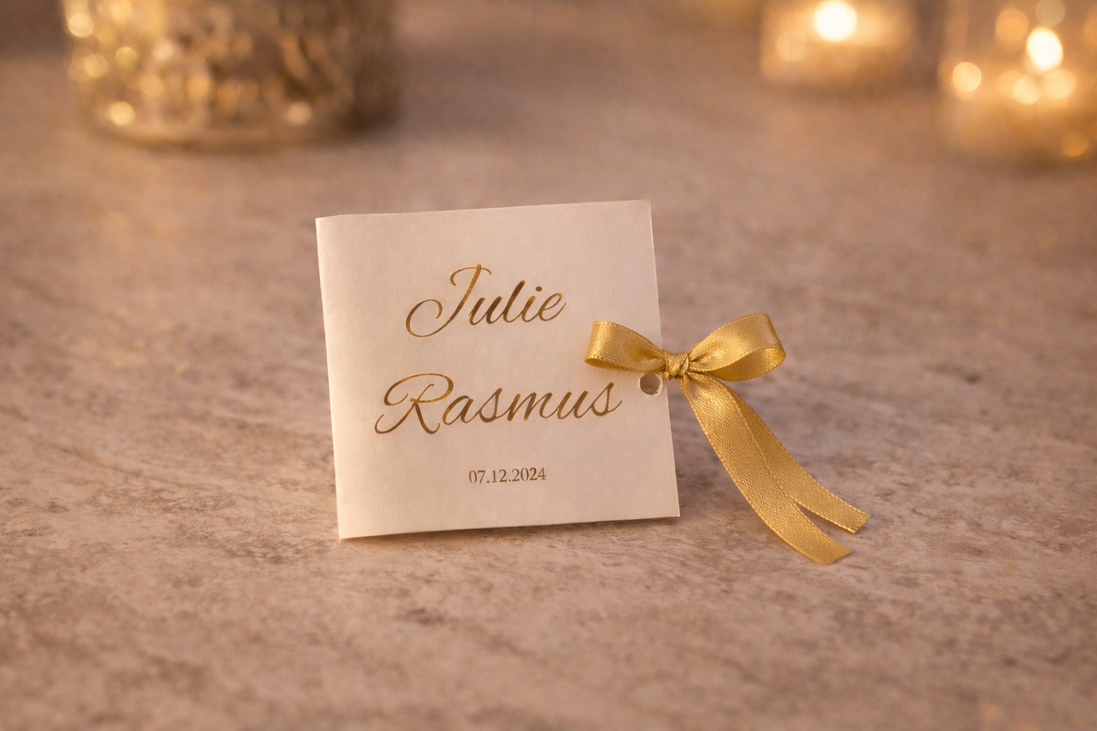 Personligt takkekort