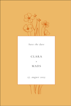 Save the date - Botanica Collection Orange