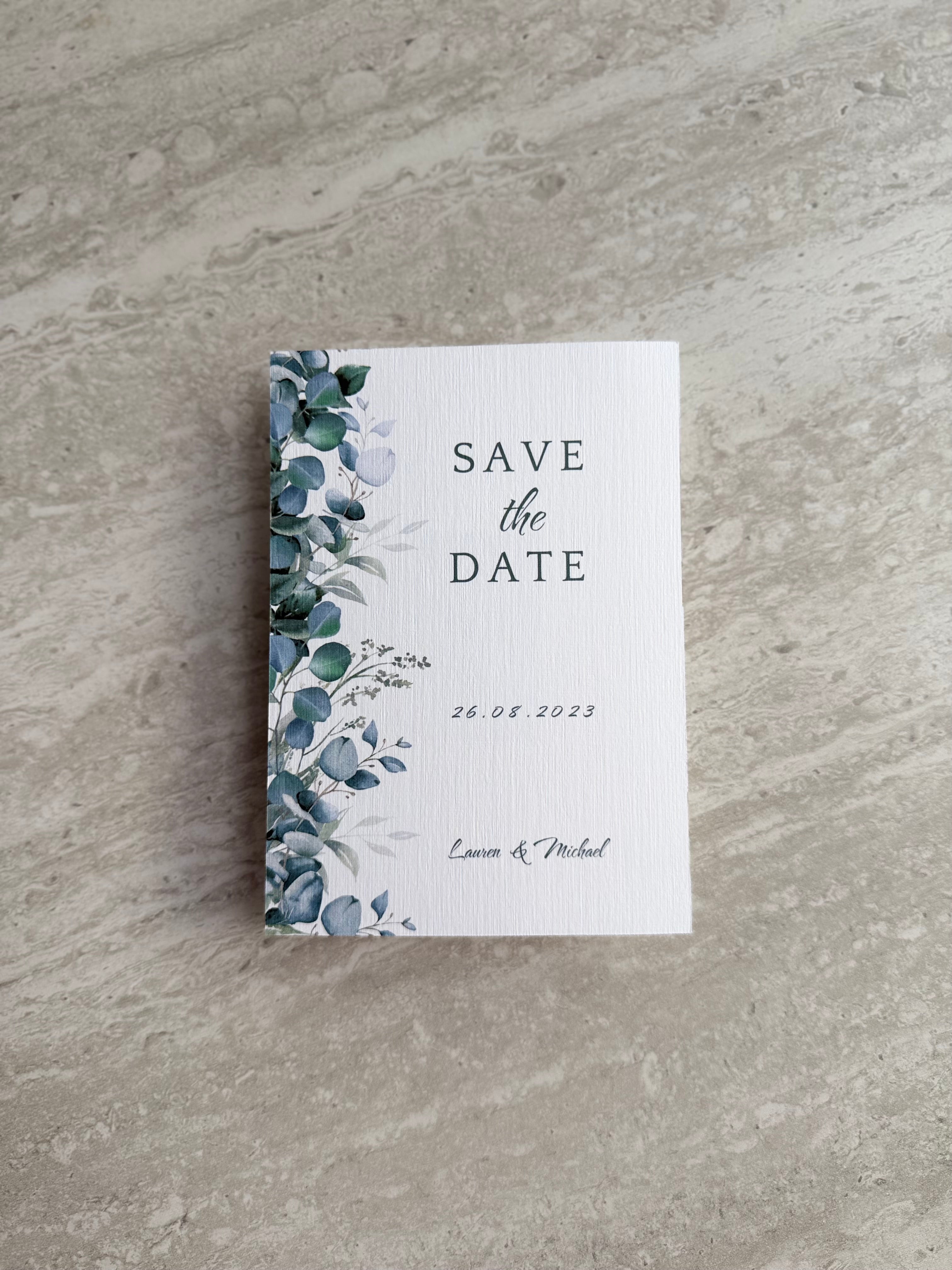 Save the date - Eucalyptus Collection