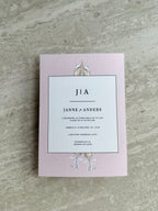 Bryllupsinvitation - Champagne Moments Beige