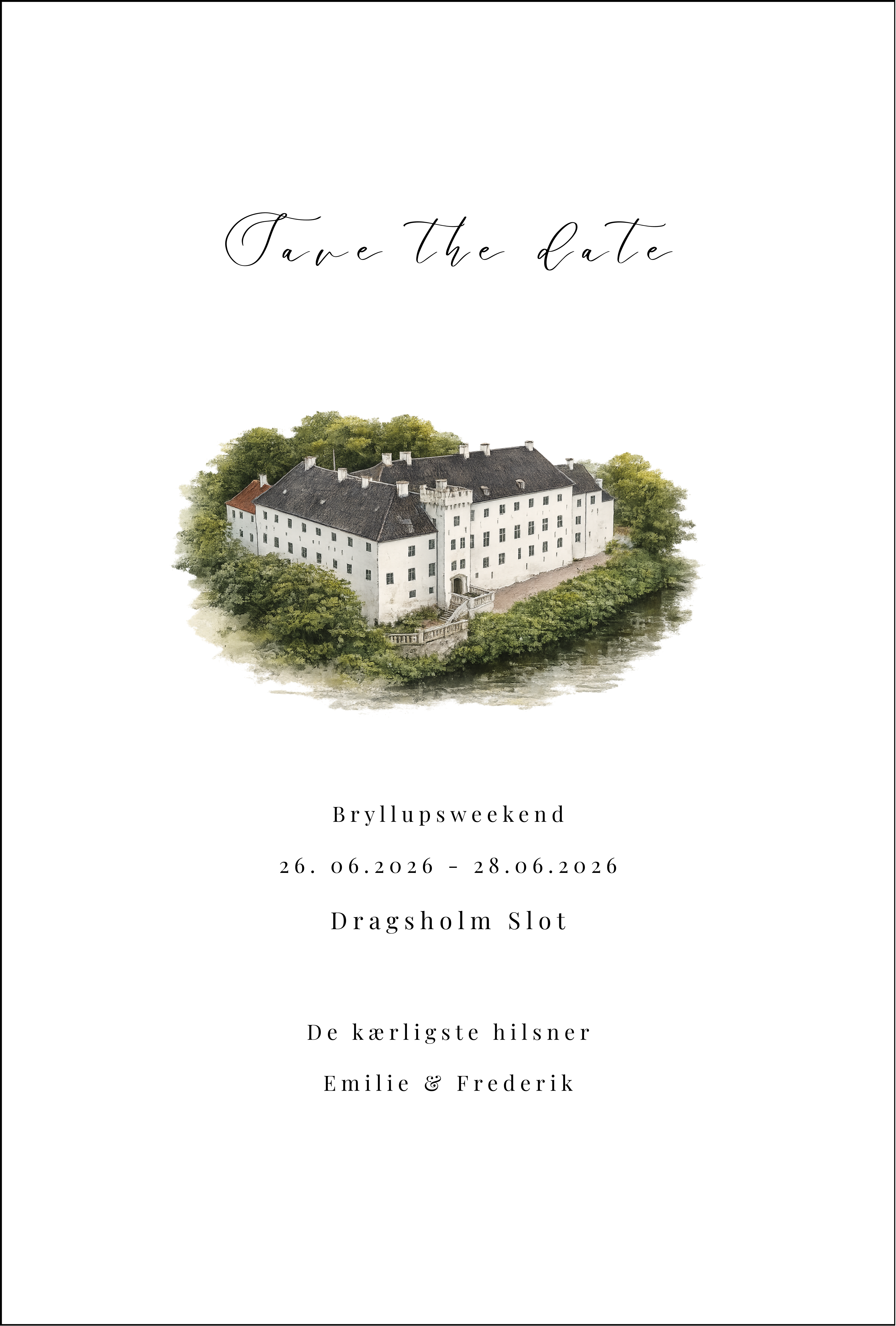Save the date - Dragsholm Slot