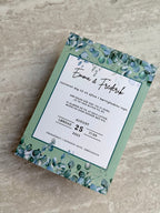 Bryllupsinvitation - Naturlig romantik Eucalyptus