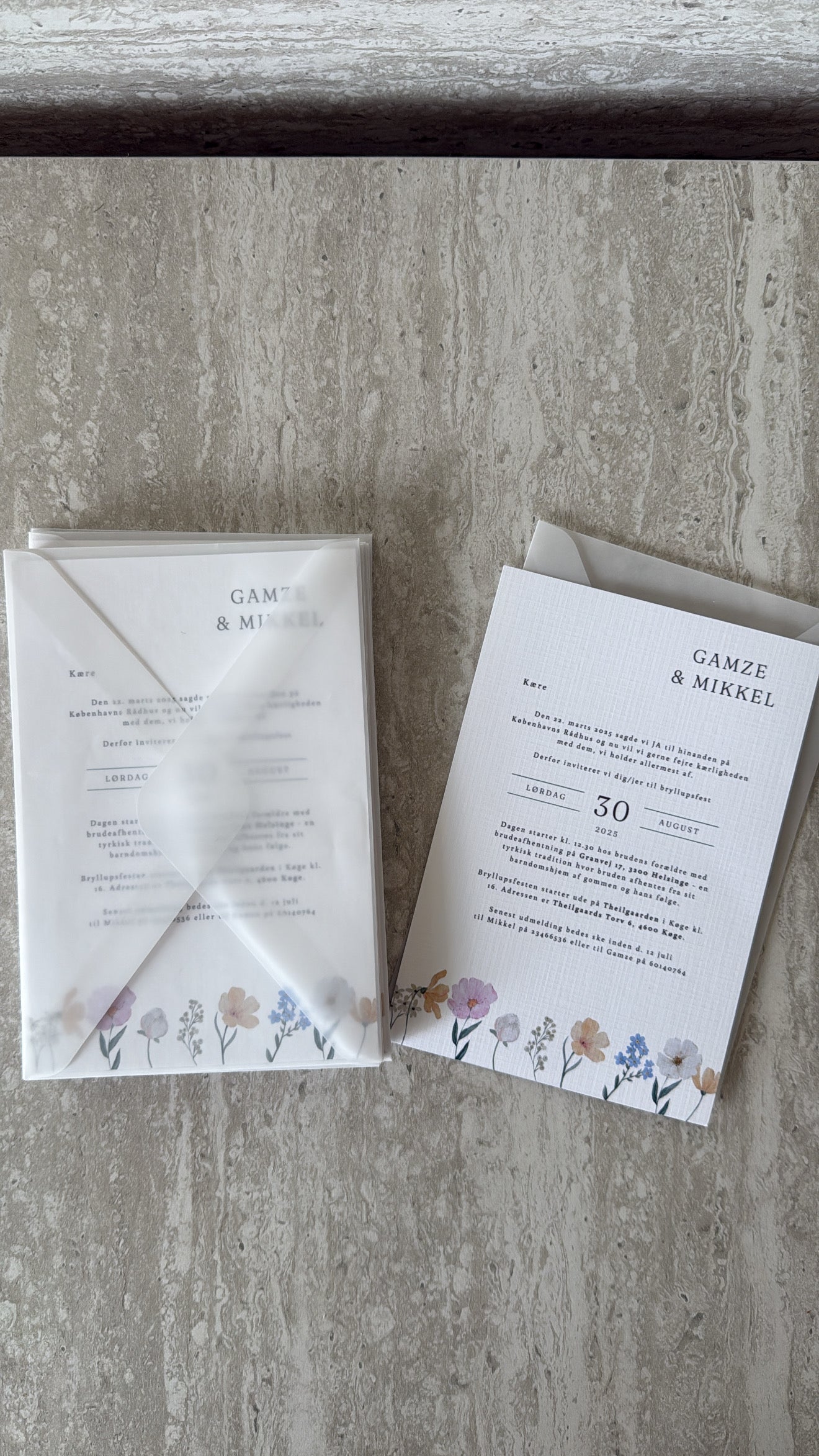 Bryllupsinvitation - Botanical Love