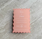 Bryllupsinvitation - Sunset Waves Orange