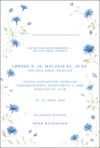 Konfirmationsinvitation - Blue