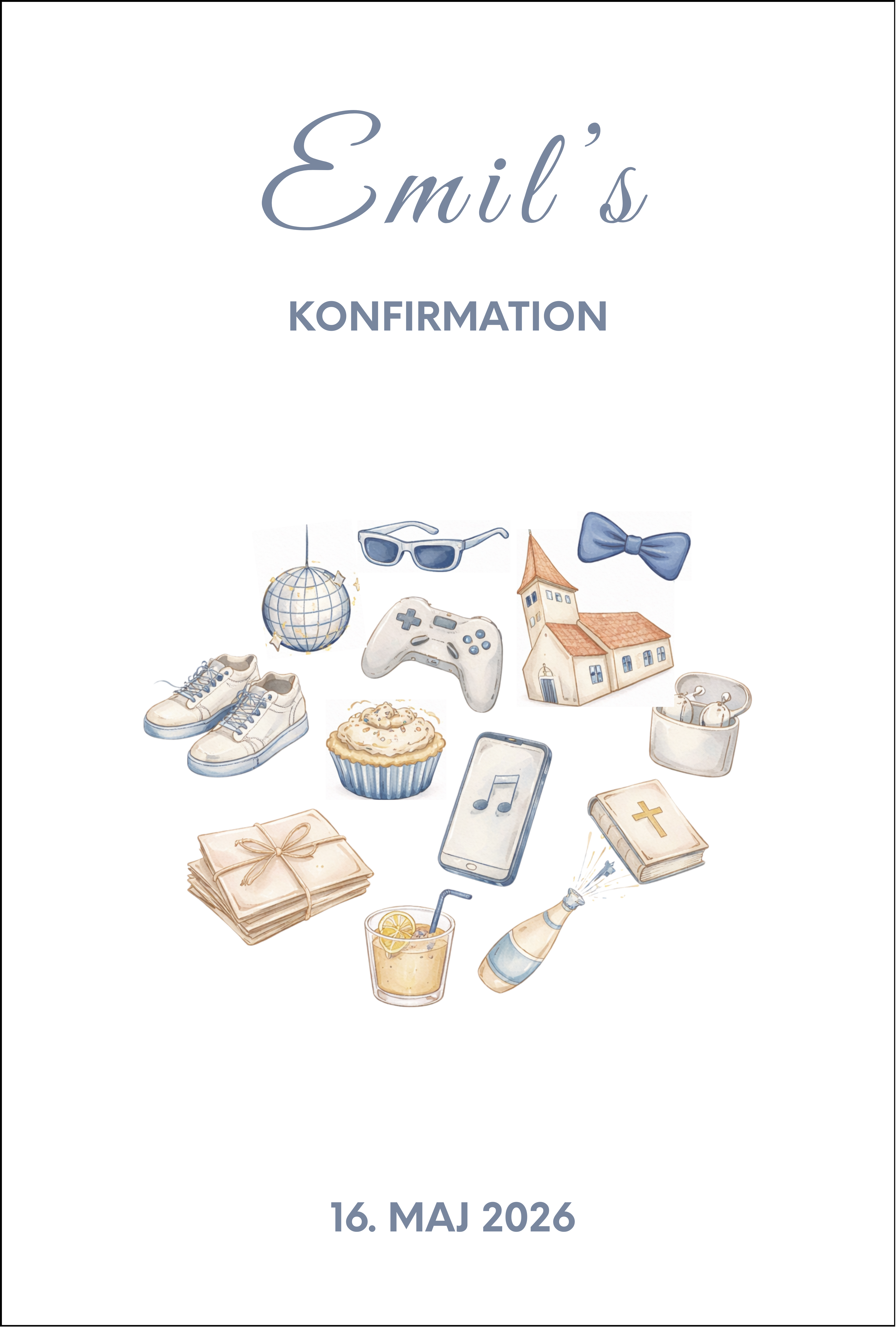 Konfirmationsinvitation - Dotti
